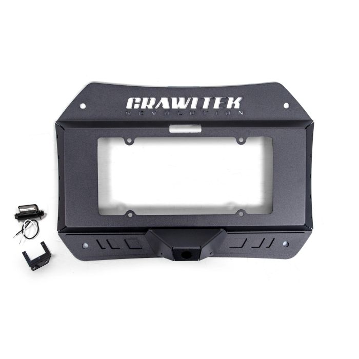 Crawltek Revolution CWLJL38001 Tailgate Plate- License Plate Relocation  for 18-24 Jeep Wrangler JL 