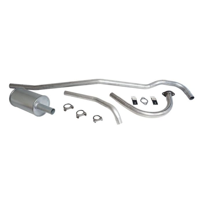 Crown Automotive 641878K Exhaust Kit for 46-65 Jeep CJ with 134c.i. 4 Cylinder Engine