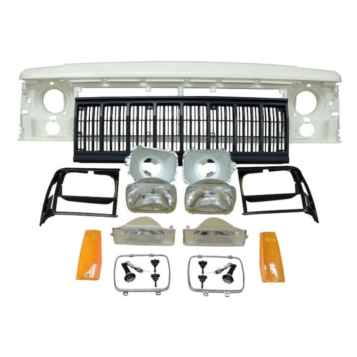 BLACK GRILL KIT FOR 91-96 CHEROKEE XJ