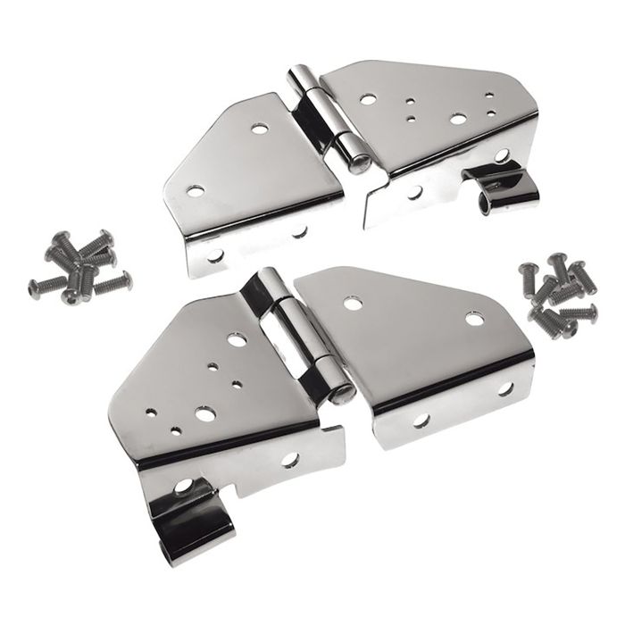 WINDSHIELD HINGES BLK SS 76-95 CJ/YJ