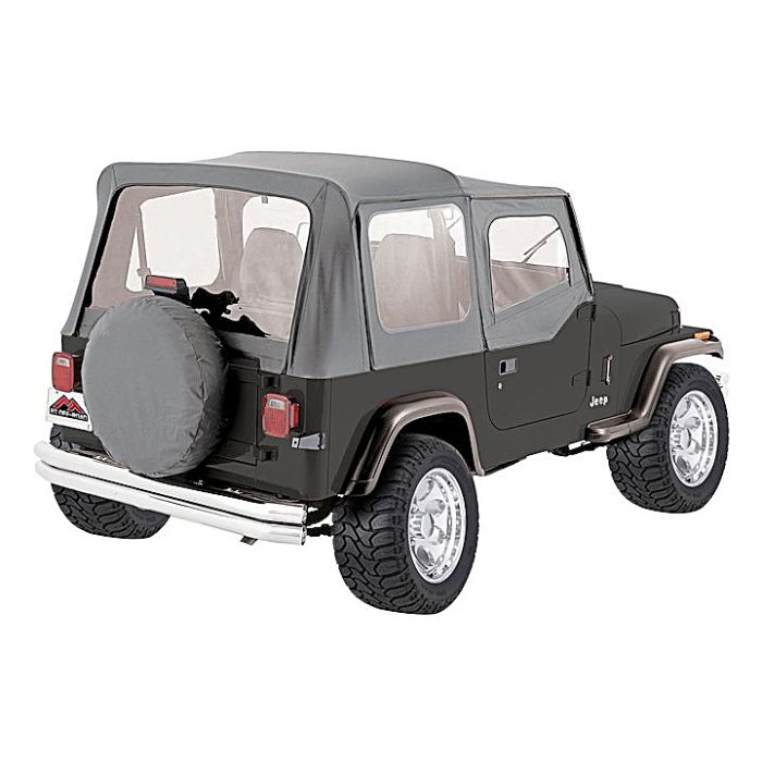 Crown Automotive  Complete Soft Top with Clear Windows for 87-95 Jeep Wrangler YJ