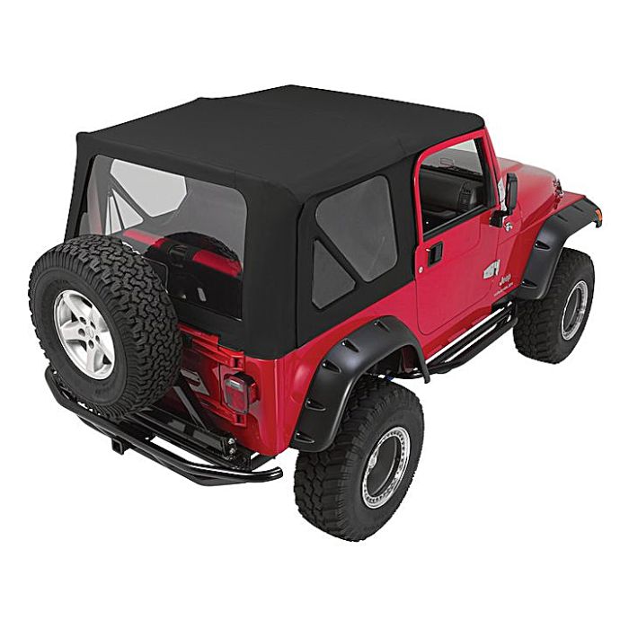 Crown Automotive  Complete Soft Top with Clear Windows for 97-06 Jeep Wrangler TJ