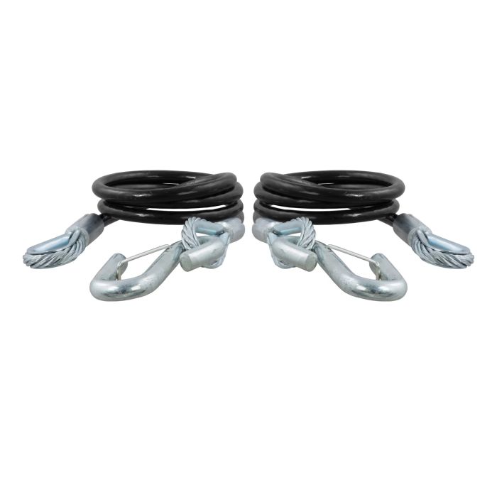 CURT 80151 44-1/2" Safety Cables with Snap Hooks - 5000 lbs 