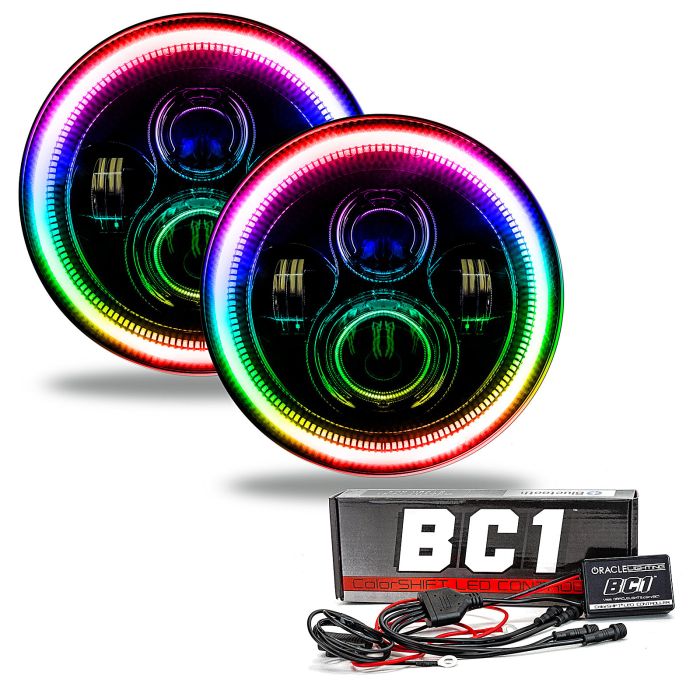 ORL LED HDLGHT W/CLRSHFT BC1 HALO JK TJ