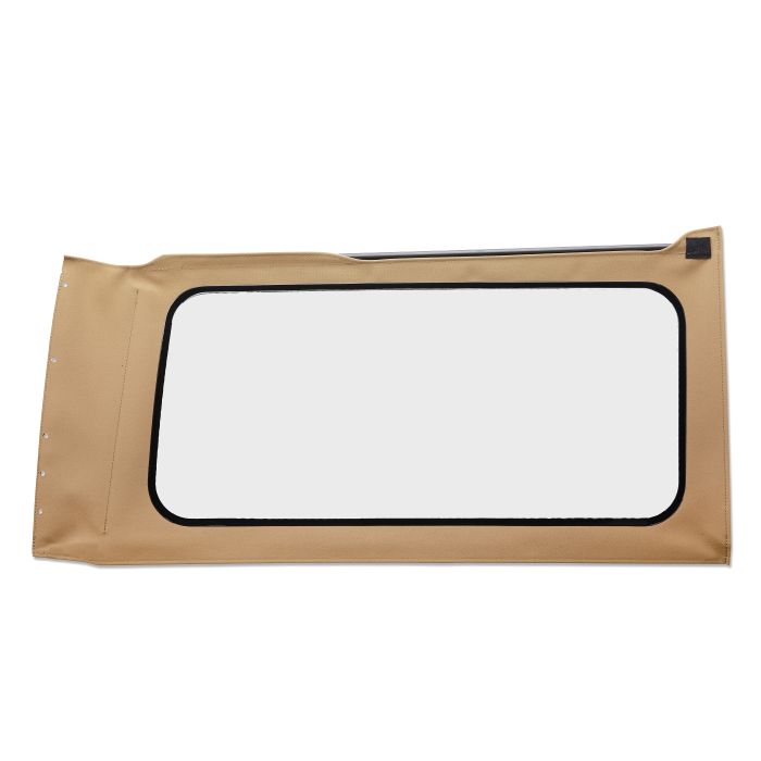 OE JL Replacement Windows - Jeep 2018-23 Wrangler JL (Quarter Right Hand; 2-Door; Tan Twill; Clear)