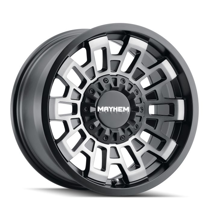 MAYHEM CORTEX 8113 MATTE BLACK W/MACHINED DART TINT 20X9 5-127/5-139.7 0MM 87.1MM