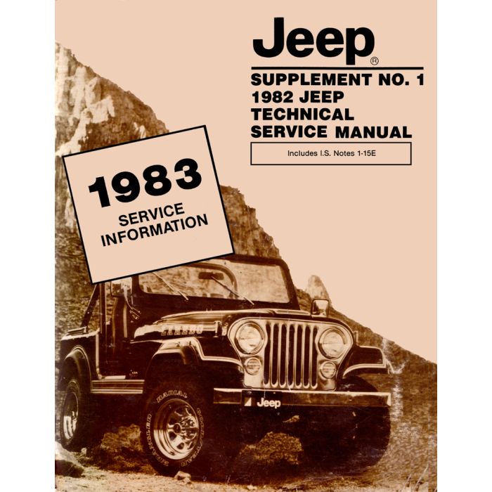 1983 SUPPLEMENT 82 TECH SERV MAN JEEPS