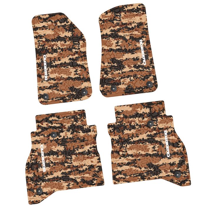 20-24 Jeep Gladiator Front and RearTire Tread/Scorched Earth Scene w/ Gladiator Insert - Cyberflage w/ White Insert