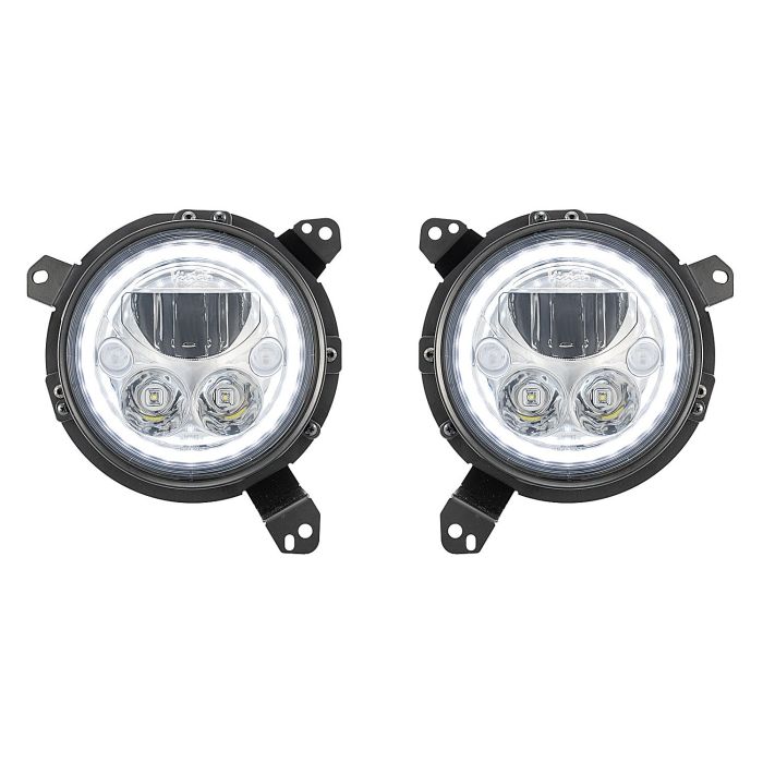 VIS VORTEX LED HDLMPS BR CHRM/WHT JL JT