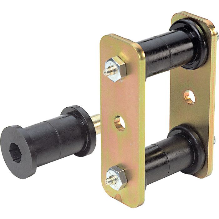 ROCKRUSH SHACKLE .00IN YJ-FRONT-BLACK