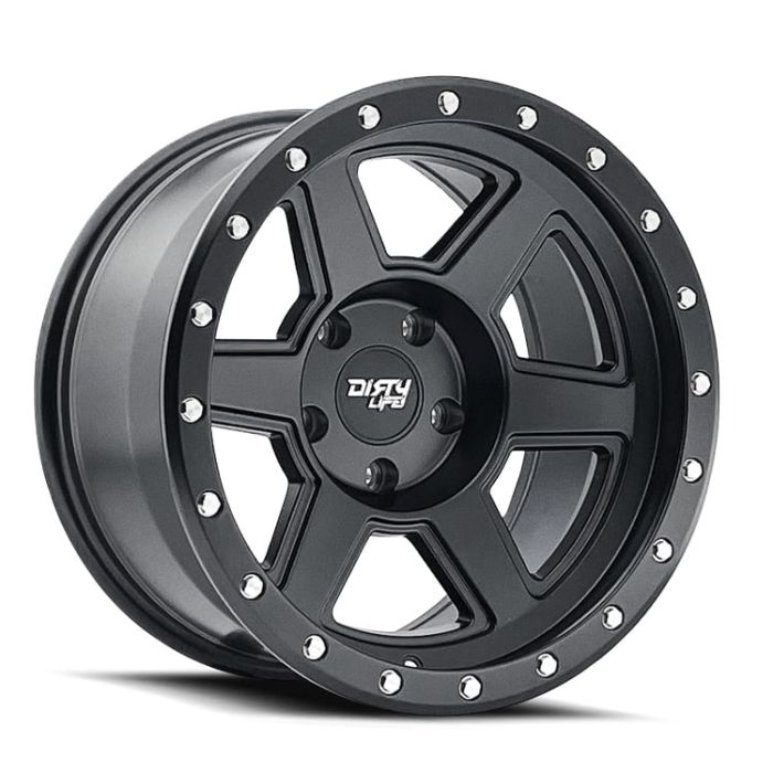 DIRTY LIFE COMPOUND 9315 MATTE BLACK 17X9 5-127 -38MM 78.1MM