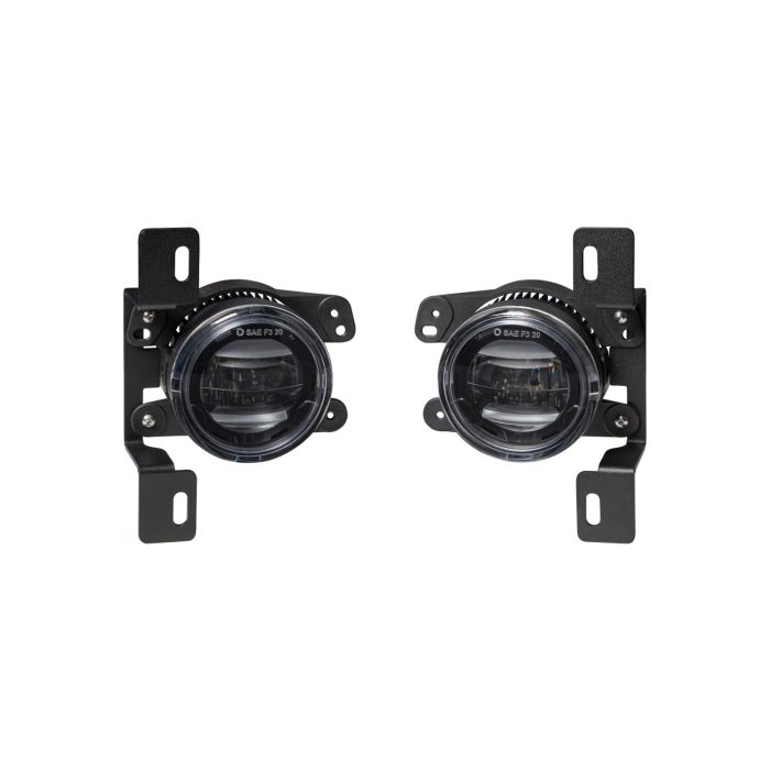 Elite Series Type MR Fog Lamps, White Pair Diode Dynamics JK/JL/JT Steel Bumper