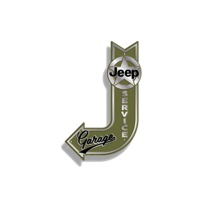 Jeep Merchandise SIGN-J-JarrowServGar Jeep Service Garage J-Arrow Sign 