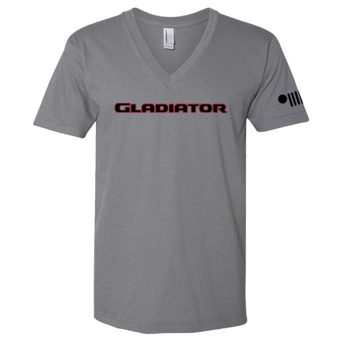 Jeep Merchandise  Unisex V-Neck Jeep Gladiator - Slate Grey 