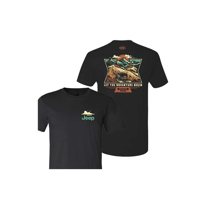 Jeep Merchandise  Men's Jeep Dunes T-Shirt in Black 