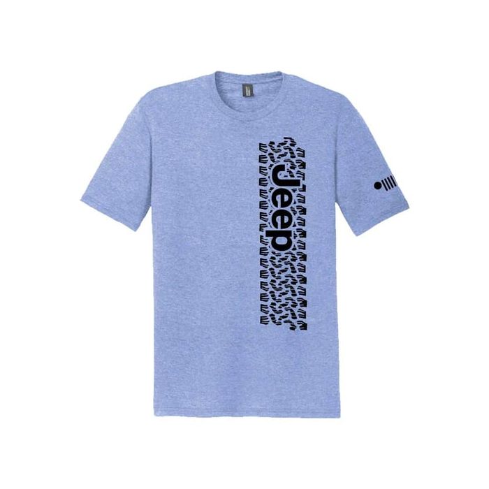 Jeep Merchandise  Men's Jeep Track T-Shirt in Triblend Lake Blue 