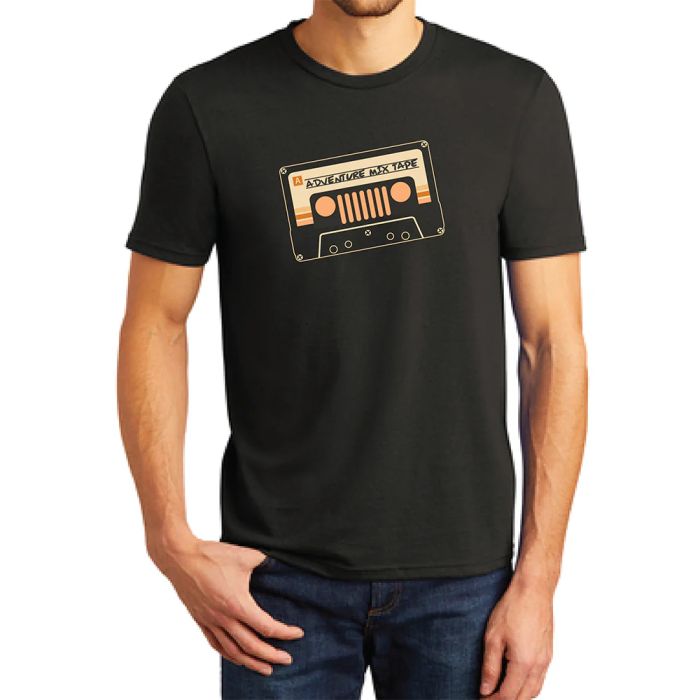 Mens Jeep Adventure Mixtape T-Shirt - Black Small