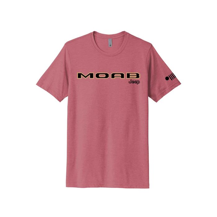 Jeep Merchandise  Men's Jeep Moab Badge T-Shirt in Heather Clay  