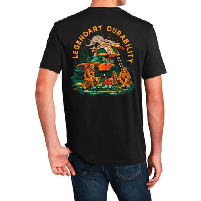 Mens Jeep Sasquatch T-Shirt - Black 2XL