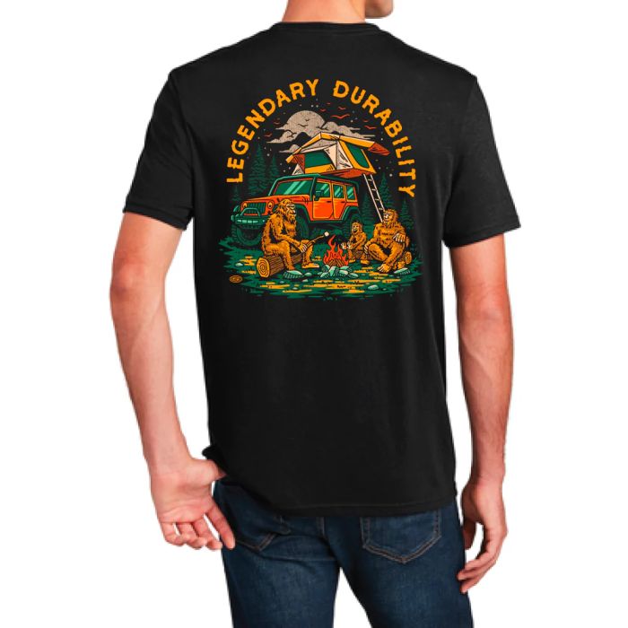Jeep Merchandise  Mens Jeep Sasquatch T-Shirt in Black 