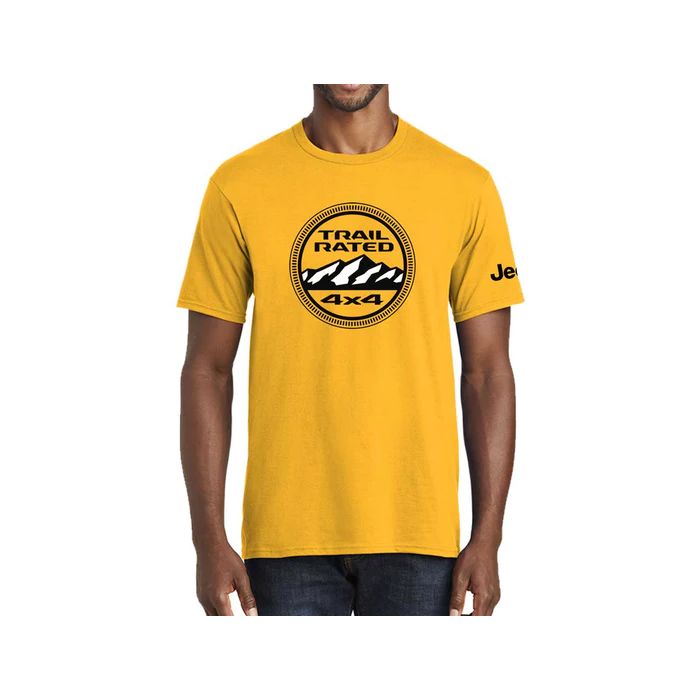 Jeep Merchandise  Men's Jeep Trail Rated T-Shirt in Gold 