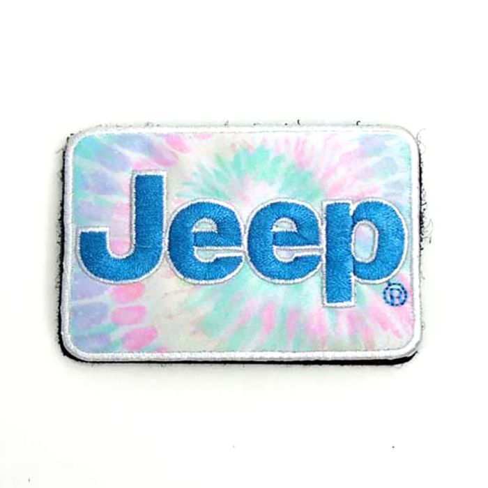 Patch - Jeep Tie-Dye Heat Seal Backing
