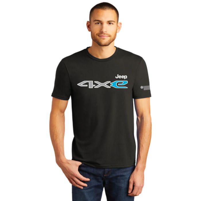 Jeep Merchandise  Men's Jeep 4xE T-Shirt in Black Tri-blend 