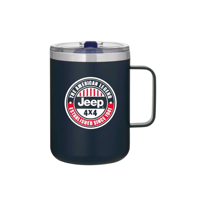 Jeep Merchandise  Jeep American Legend Powder Coated Camper Mug -16oz  