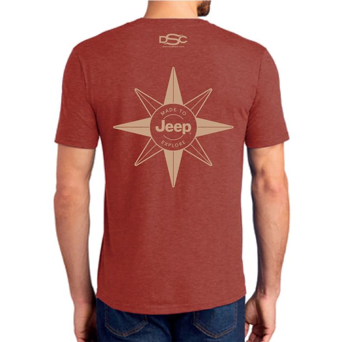 Jeep Merchandise  Men's Jeep Compass T-Shirt in Spice Heather 