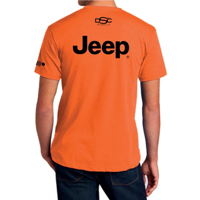 Jeep Merchandise  Men's Jeep Explore the Detours T-Shirt in Orange 