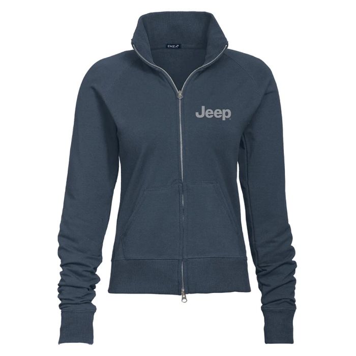 Ladies Jeep Text Fleece Jacket - Storm Grey Medium