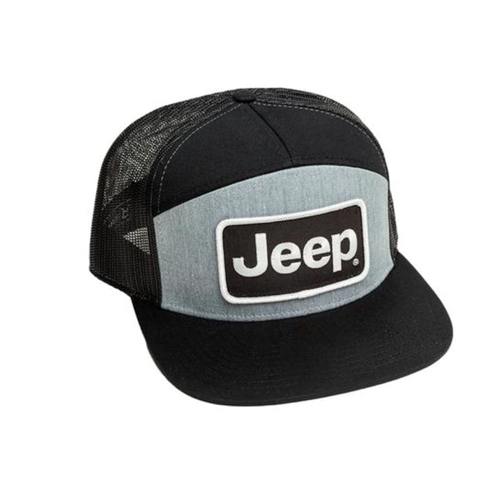 Jeep Merchandise  Jeep 7 Panel Flatbill Snapback Patch Hat 