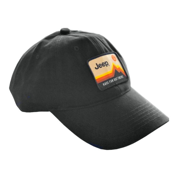 Hat - Jeep Have Fun Out There Patch Garment Washed Black