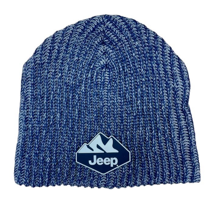 Jeep Merchandise KH-JeepRangeMblu Jeep Knit Patch Hat Range Beanie Hat 