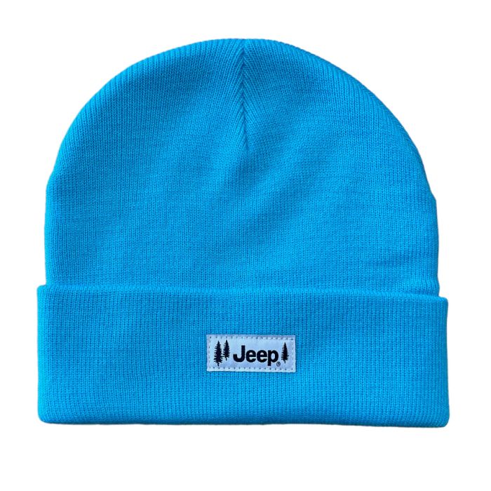 Hat - Jeep Pines Patch Flip Knit Aqua