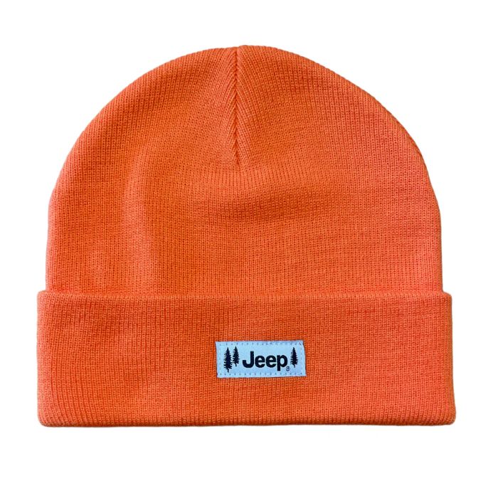 Jeep Merchandise  Jeep Pines Patch Flip Knit Beanie Hat 