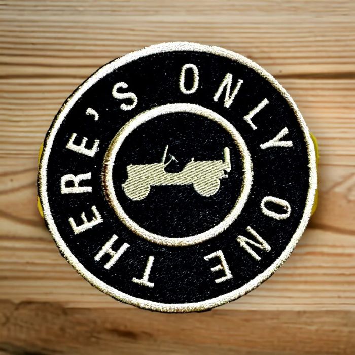 Patch - Jeep Willy's There's Only One Heat Seal Backing