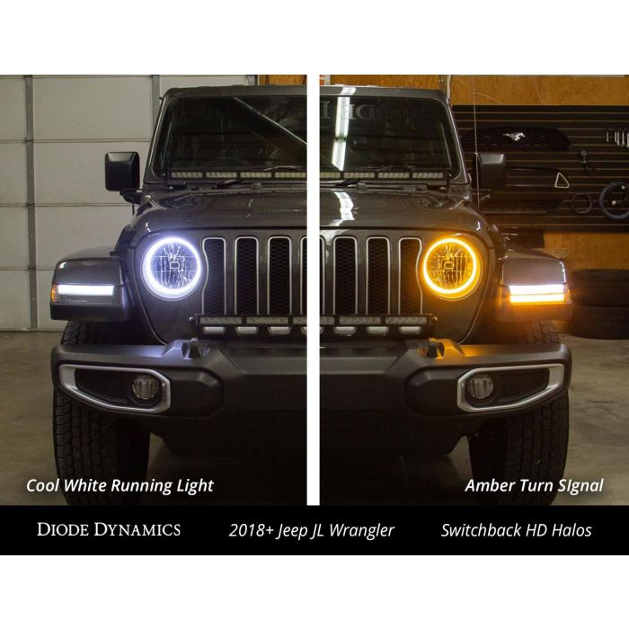Diode Dynamics   HD LED Headlight Halos  for 18-20 Jeep Wrangler JL & Gladiator JT
