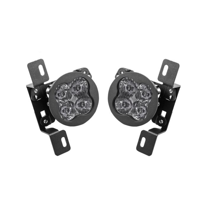 Diode Dynamics   SS3 Pro Type MR LED Fog Light Kit for 18-21 Jeep Wrangler JL & Gladiator JT with Rubicon Steel Bumper 