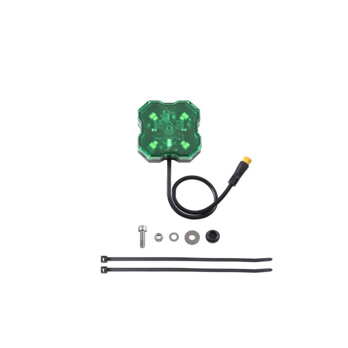 Stage Series Single-Color LED Rock Light, Green M8 (one)