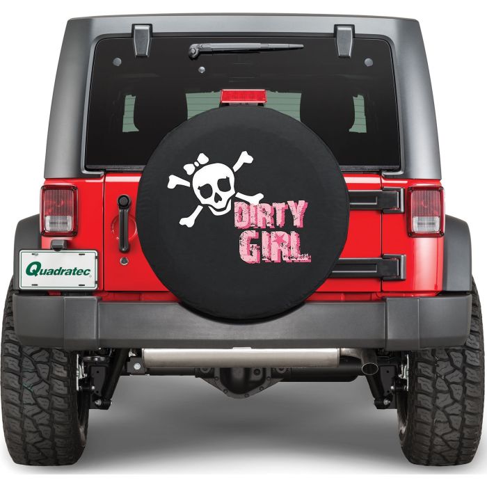 HBS TIRE COVER DTY GRL SKULL 35x12.5 BK