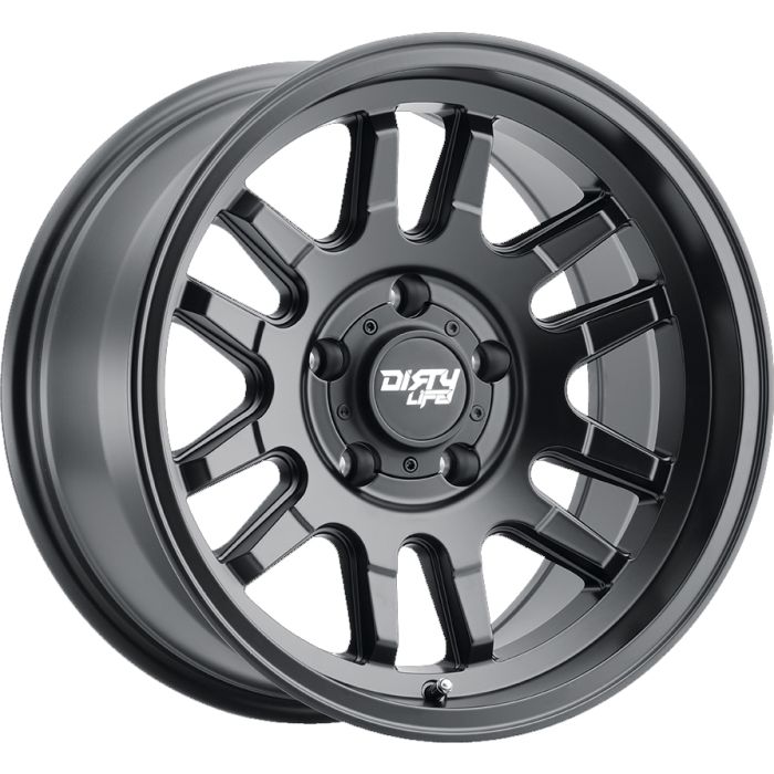 DIRTY LIFE CANYON 9310 MATTE BLACK 17X9 6-139.7 -12MM 106MM 4.53BS