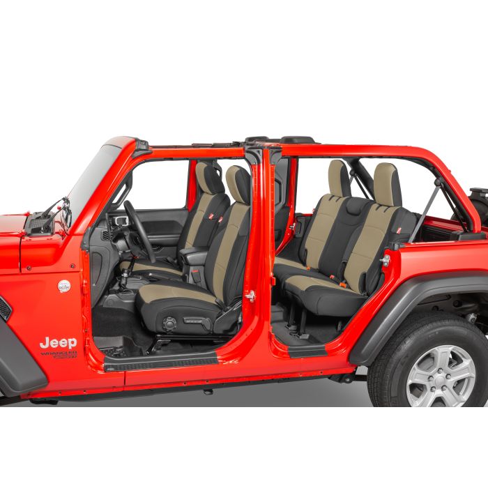 Diver Down Jeep License  Front and Rear Neoprene Seat Covers for 18-25 Jeep Wrangler JL Unlimited 4-Door
