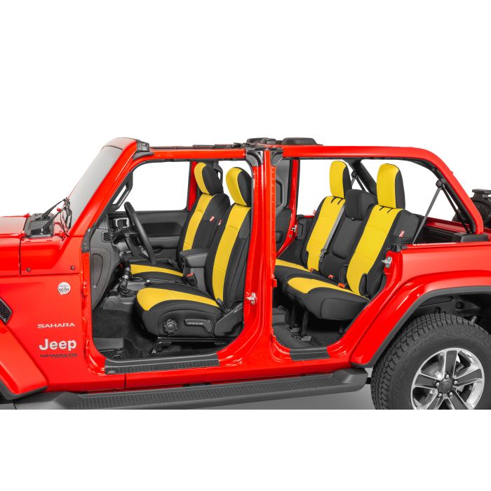 DIVER DOWN NEO SEAT COVER YEL JLU W/ RR ARMREST w/Console Cover