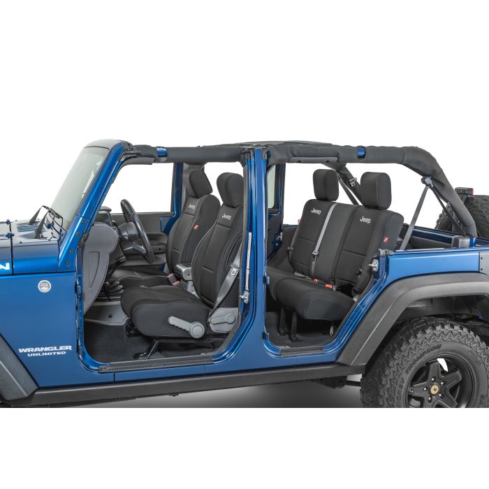 Diver Down Jeep License  Front and Rear Neoprene Seat Covers for 07-18 Jeep Wrangler JK Unlimited 4-Door