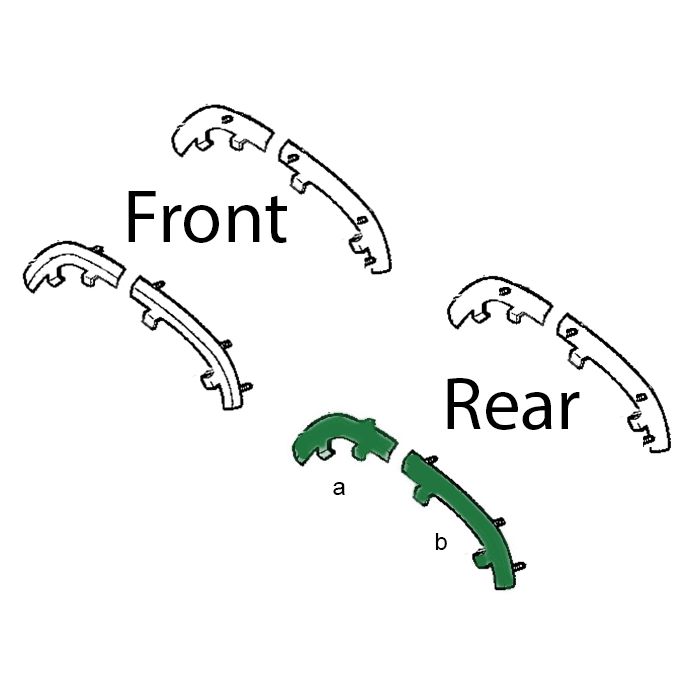 Crown Automotive  Driver Side Rear Fender Flare Retainer for 97-01 Jeep Cherokee XJ