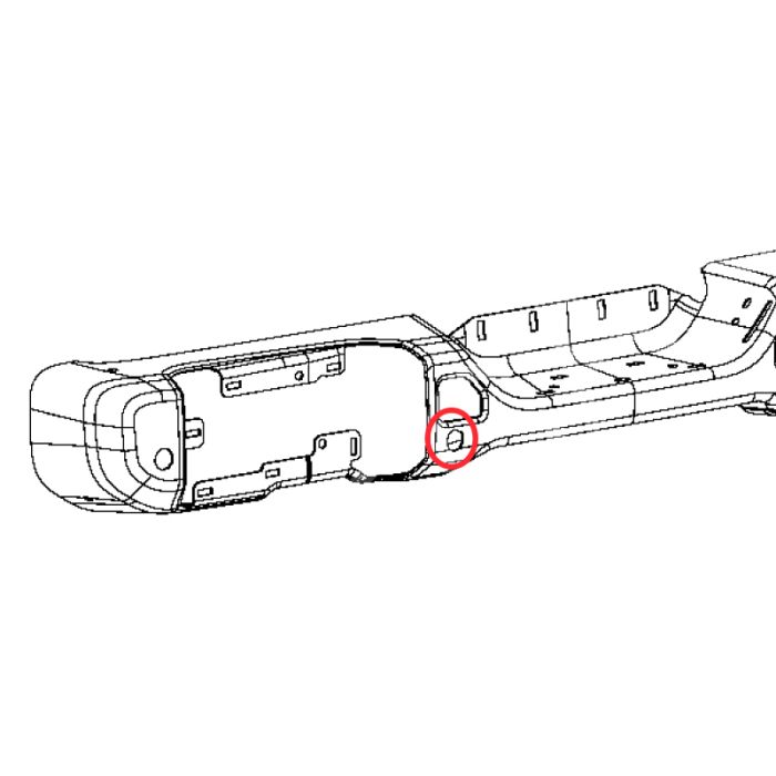 6MH83RXFAB - MOPAR BEZEL PARK DISTANCE JL LT CENTER