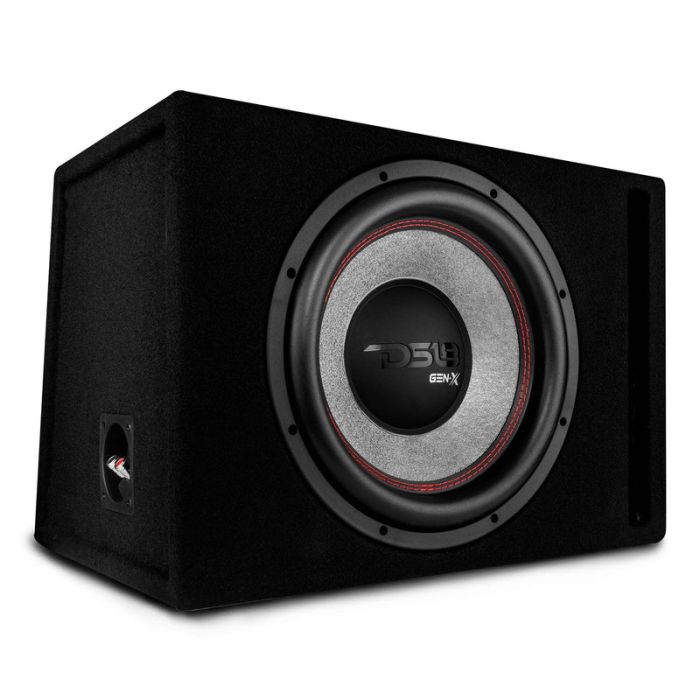 DS18 GEN-X112LD 12" Loaded Subwoofer Ported Enclosure with GEN-X124D 450 Watts Rms 