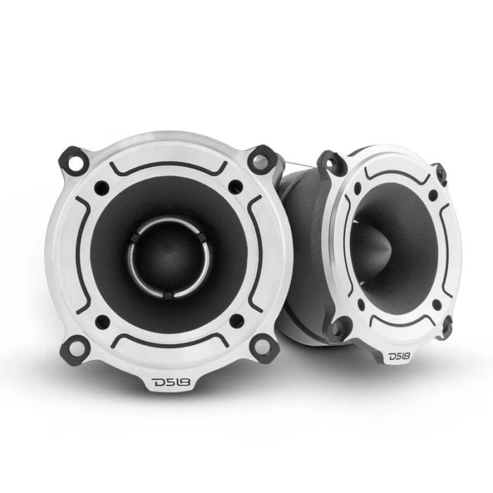 DS18 PRO-TW120 3” PRO Aluminum Super Bullet Tweeter – 240 Watts with Built in Crossover in Silver 