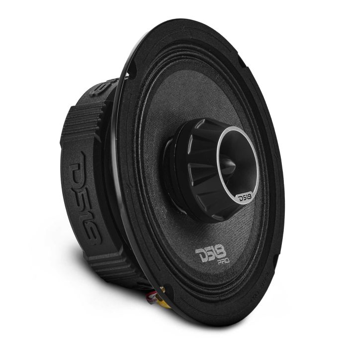 DS18 PRO-ZT6SL PRO-ZT 6.5” Slim Coaxial Mid-Range Loudspeaker with Water-Resistant Cone Built-in Bullet Tweeter | 200W RMS 4-Ohm 